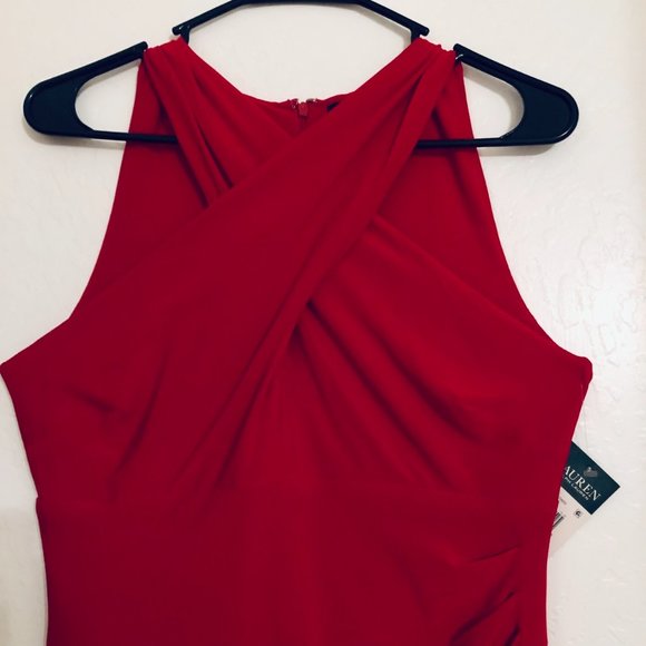 Ralph Lauren halter top dress, read. Size 8 - Picture 3 of 5